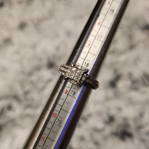 Princess Cut 8.25 - 8.5 Size Engagement Ring 💍